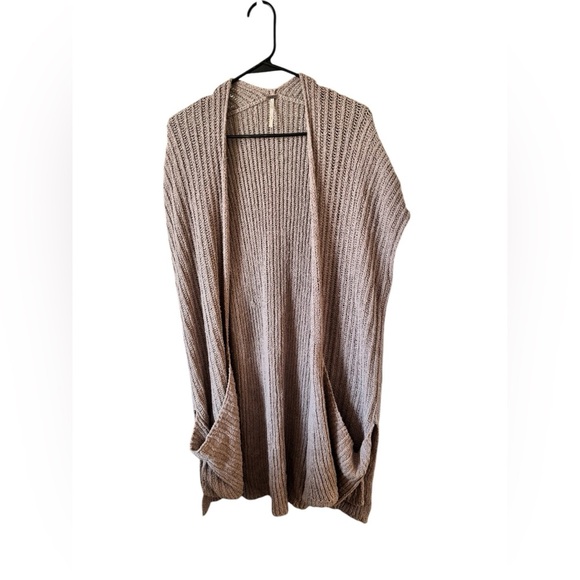 Free People Purple Long Open Front Cardigan S - Picture 2 of 12